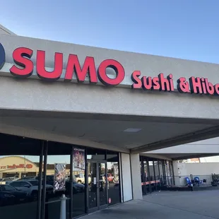 the front of the restaurant