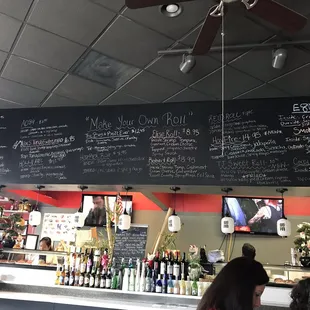 Sushi Chalkboard Menu