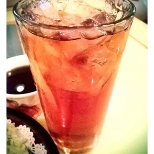 My drink was horrible. Worst raspberry tea ever. Watered down and had a funky taste to it. Waitress never came to refill it.