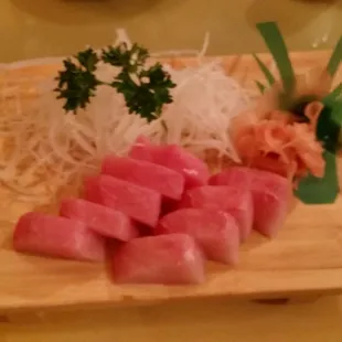 Hamachi sashimi