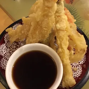 Tempura. Batter was not good
