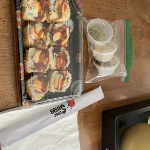 Volcano roll (deep fried)