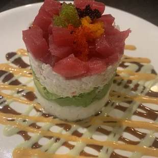 Ahi tuna Tower Special Roll