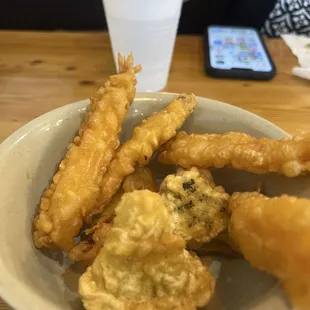 Shrimp and veggie tempura