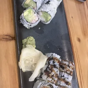 Shrimp Tempura and Boston Roll