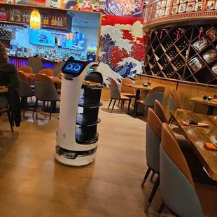 We loved seeing the sushi delivery machines come to the tables.