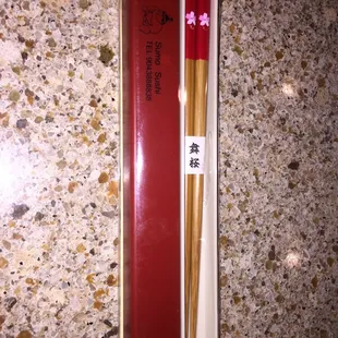 Free chop sticks for ordering so much.