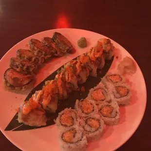 Delicious sushi I did have to wait longer than expected but every is made fresh. Great taste highly recommend. Will definitely come back