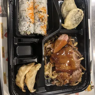 Beef teriyaki bento lunch