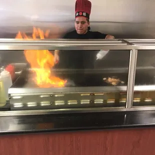 Hibachi chef