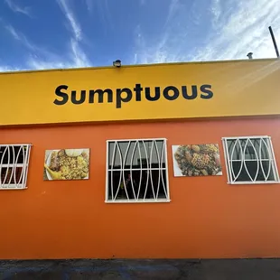 the outside of the building