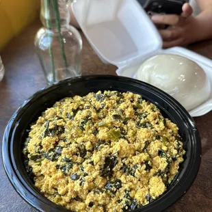 Egusi and Fufu Combo