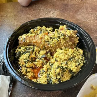 Stewed Chicken with Egusi