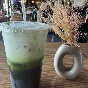 Thai green milk tea