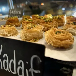 Kadaif baklava. Love pistachios!