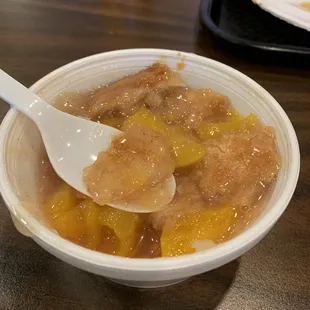Peach cobbler!