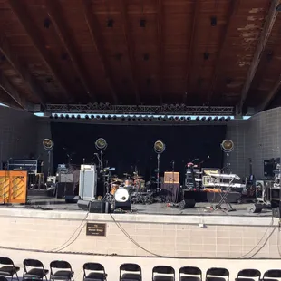 Our view from the reserve seats. Row E in the center. (Which is basically 7th row)