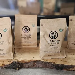 three packets of sun and soil