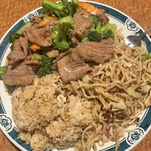 Beef and broccoli plate