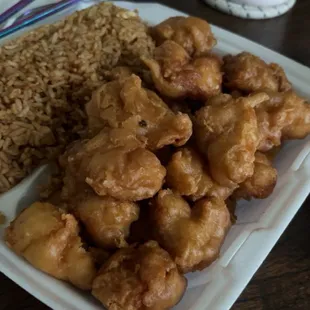 Sweet and sour chicken. Sauce is thick