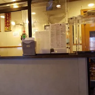 Front counter - place order for take out