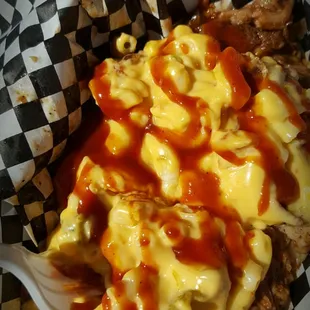 Southwest bacon Mac &amp; cheese pulled pork bowl - T-rex Food truck
