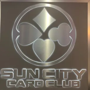 the sun city card club logo