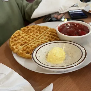 The waffles were recalls good.