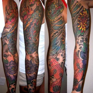 Full sleeve done by Myker