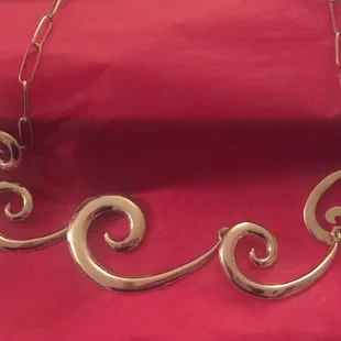 Sterling silver necklace.