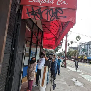 Line out the door, NYE, Dec 31, 2023