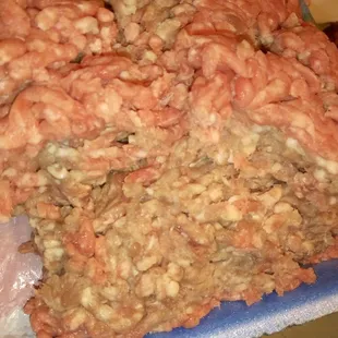 Spoiled ground beef, supposedly freshly pack on the day of the purchase.