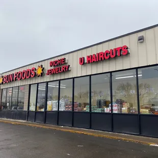 the front of the store