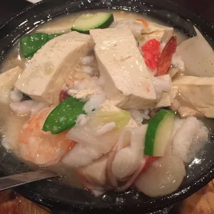 Seafood and Tofu Hot Pot