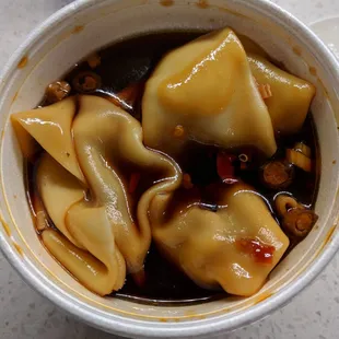 Boiled Wonton with Hot Sauce To-Go