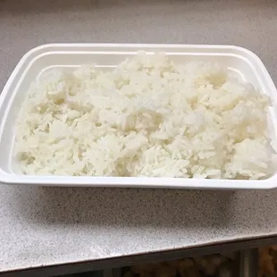 This is the rice we serve to people. It is delicious and fresh.