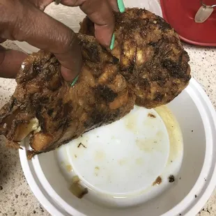 This looks &amp; tasted burned to me.
