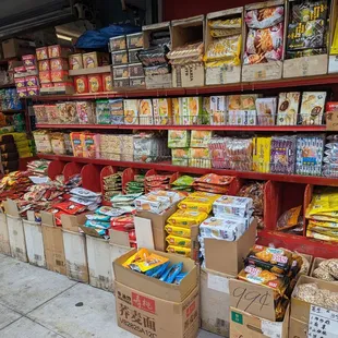 a variety of food items