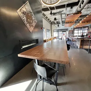 Upstairs seating