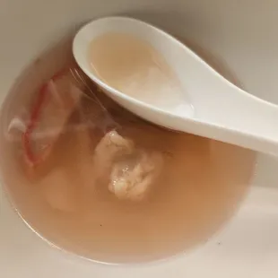 Salty ass wok wonton soup..