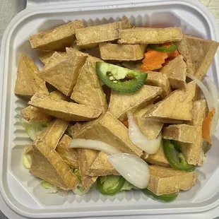Salt and pepper tofu