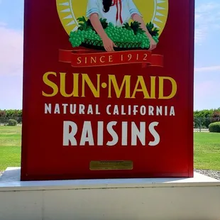 a sign for the sun - maid natural california raisins