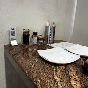 interior, sushi and sashimi