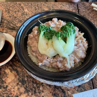 Meatloaf and Salted Fish Clay Pot