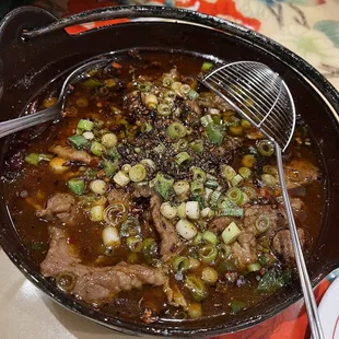 Spicy Beef in a pot