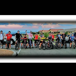 A shot of the action on the trail!