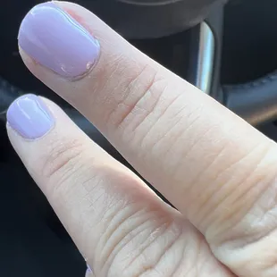 Flooded polish going over my cuticle. These will start lifting in a week or less.