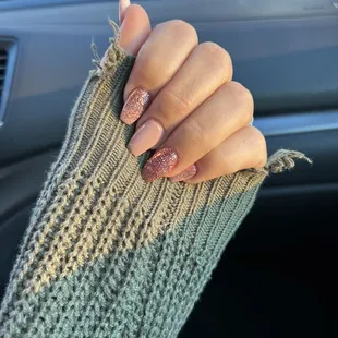 Acrylic with gel polish