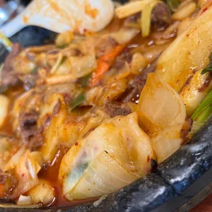 Galbi Jjim with cheese