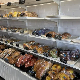 a variety of baked goods
